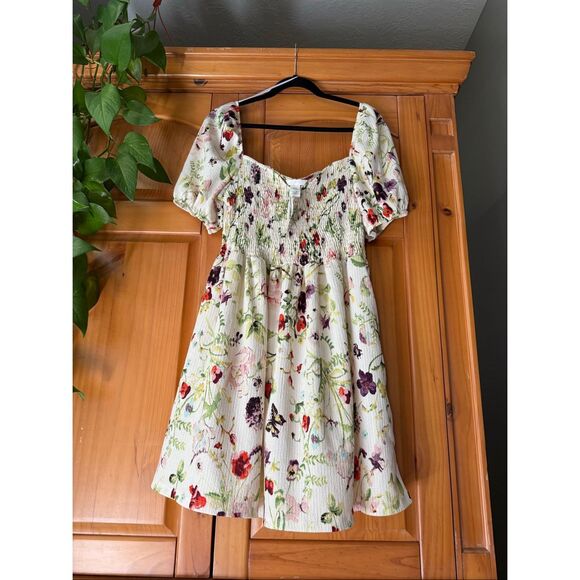 NWT H&M Puff-Skeeve Textured Jersey Dress SZ XXL - Picture 4 of 12